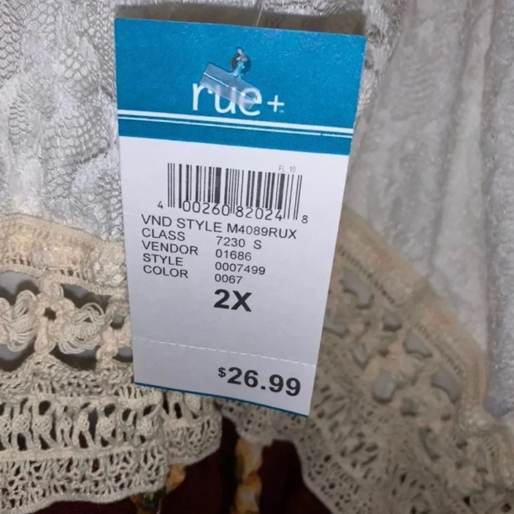 Rue21 Plus Size Boho Floral Dress- New - Picture 2 of 3